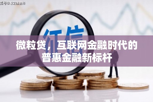 高安微粒贷，互联网金融时代的普惠金融新标杆