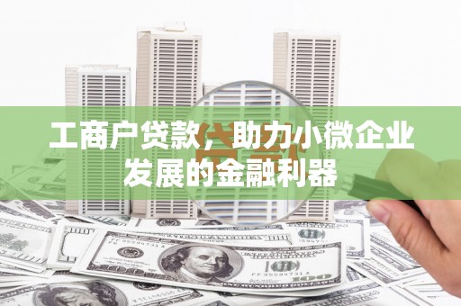 高安工商户贷款，助力小微企业发展的金融利器