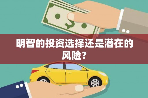 高安明智的投资选择还是潜在的风险？