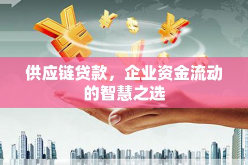 高安供应链贷款，企业资金流动的智慧之选
