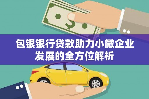 高安包银银行贷款助力小微企业发展的全方位解析