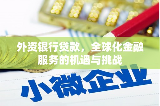 高安外资银行贷款，全球化金融服务的机遇与挑战