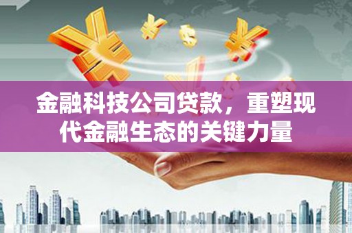 高安金融科技公司贷款，重塑现代金融生态的关键力量