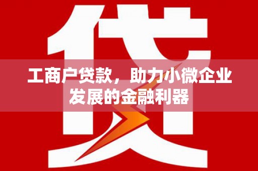 高安工商户贷款，助力小微企业发展的金融利器