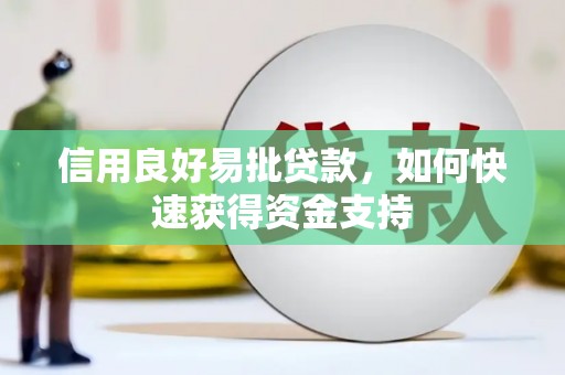 高安信用良好易批贷款，如何快速获得资金支持