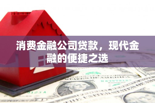 高安消费金融公司贷款，现代金融的便捷之选
