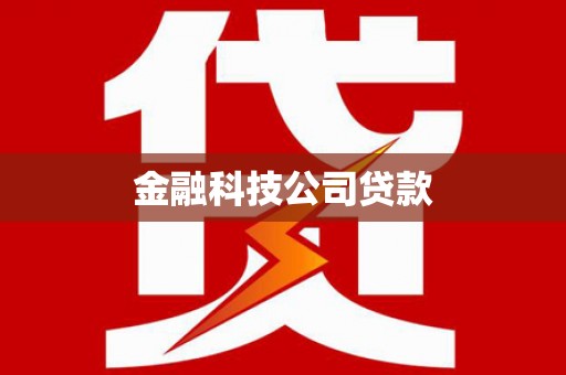 高安金融科技公司贷款