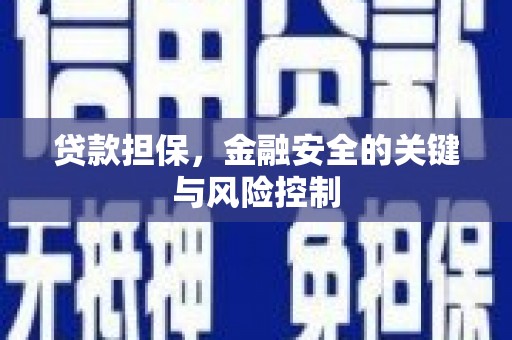 高安贷款担保，金融安全的关键与风险控制