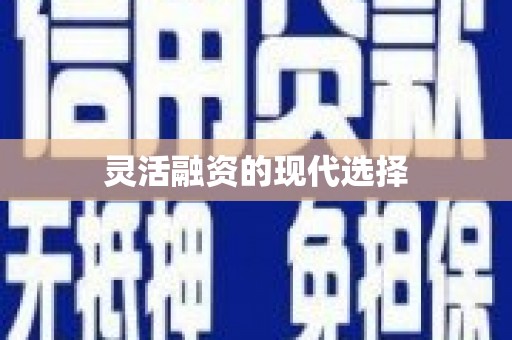 高安灵活融资的现代选择