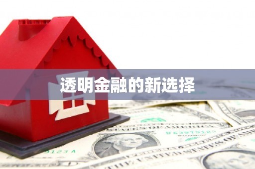 高安透明金融的新选择