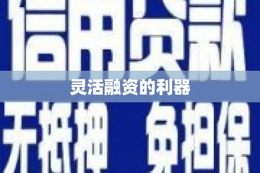 高安灵活融资的利器