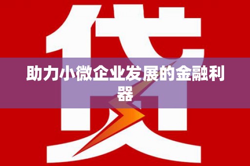 高安助力小微企业发展的金融利器